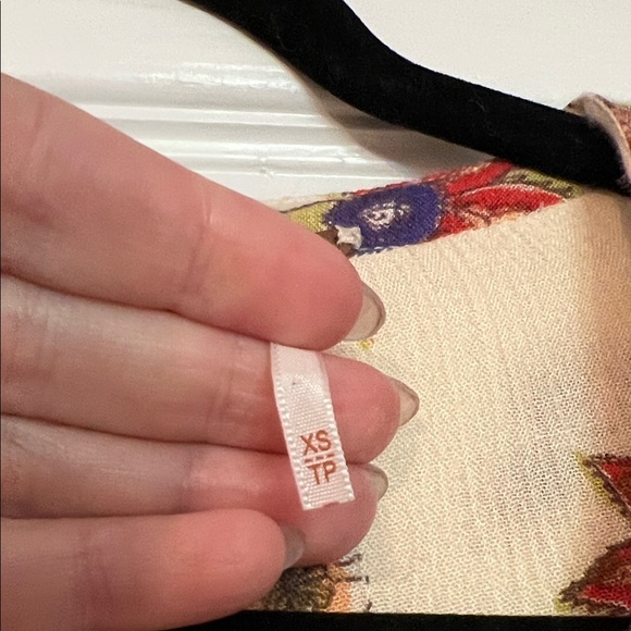 Free People Cream Floral Blouse - Picture 3 of 5